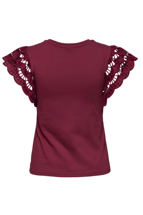 Only onlmacy s/s o-neck mix top box jrs